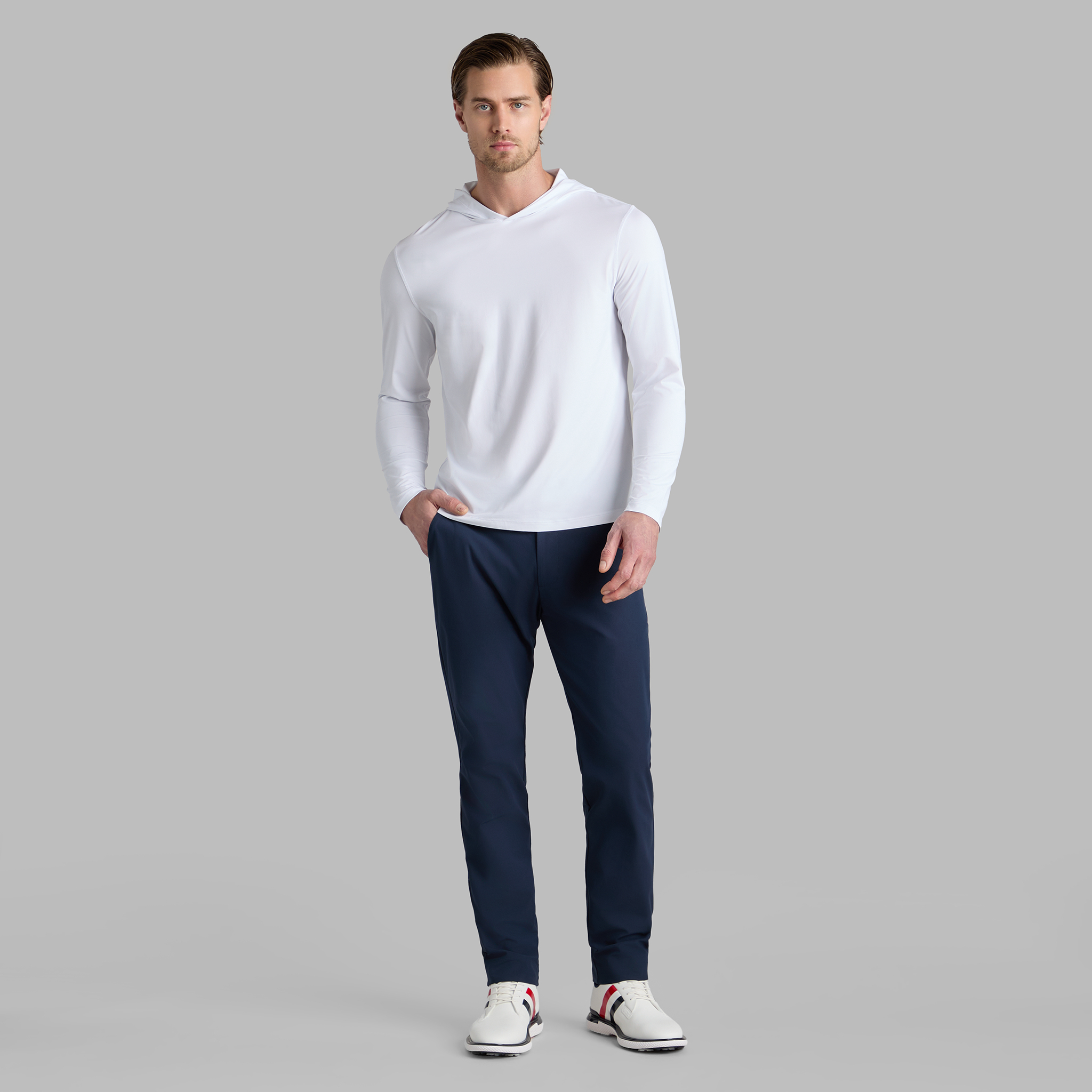 MÉLANGE ICE NYLON HOODIE |MEN'S PULLOVERS & QUARTER-ZIPS |G/FORE