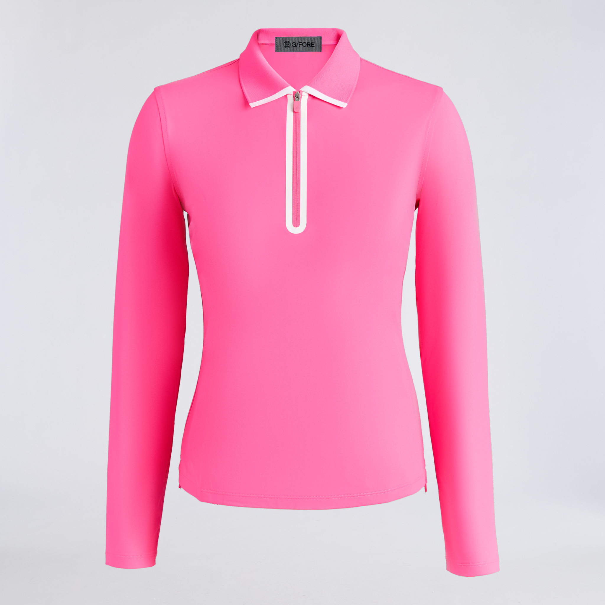 SILKY TECH NYLON LONG SLEEVE 1/4 ZIP POLO | WOMEN'S POLO SHIRTS