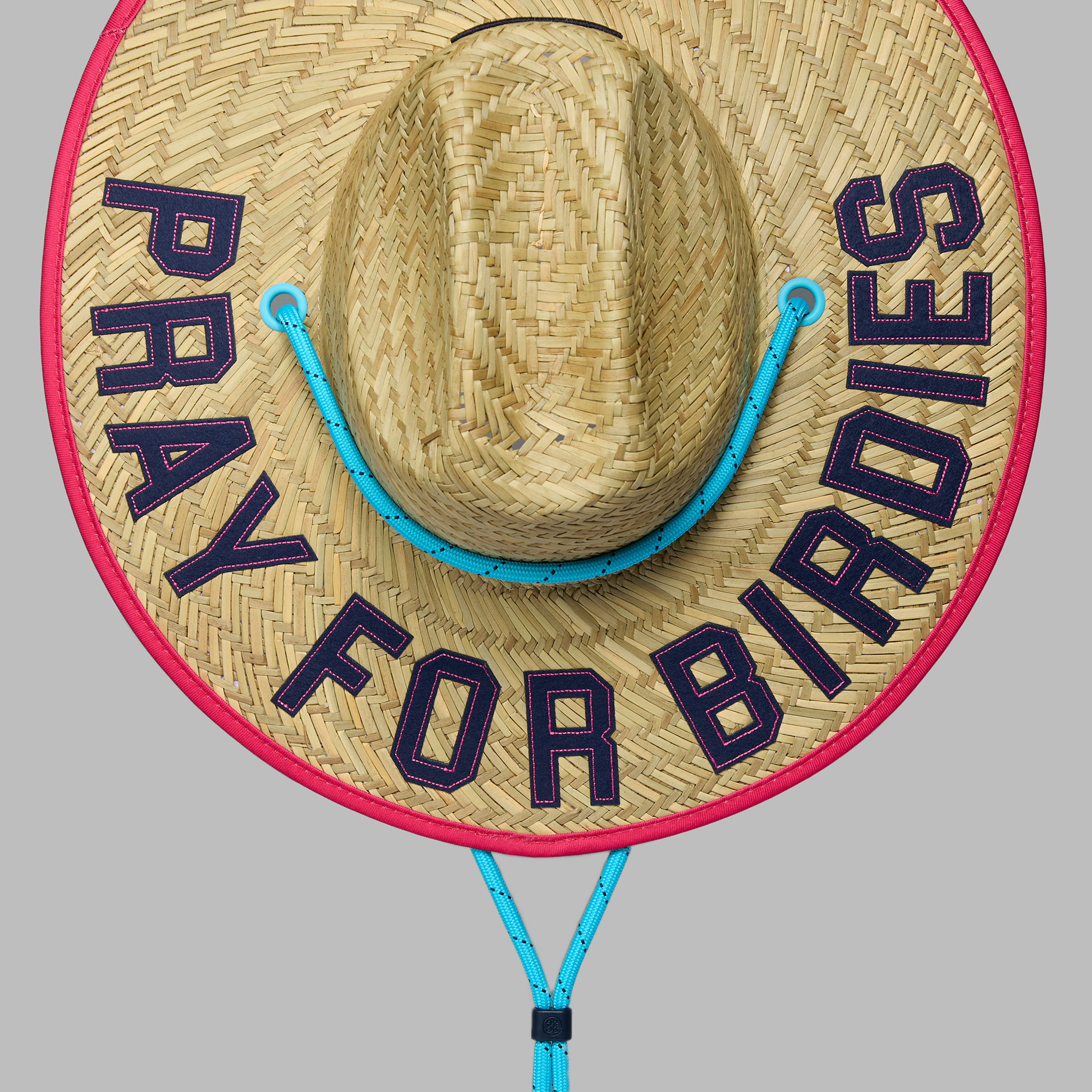 PRAY FOR BIRDIES STRAW HAT | ACCESSORIES FOR MEN AND WOMEN