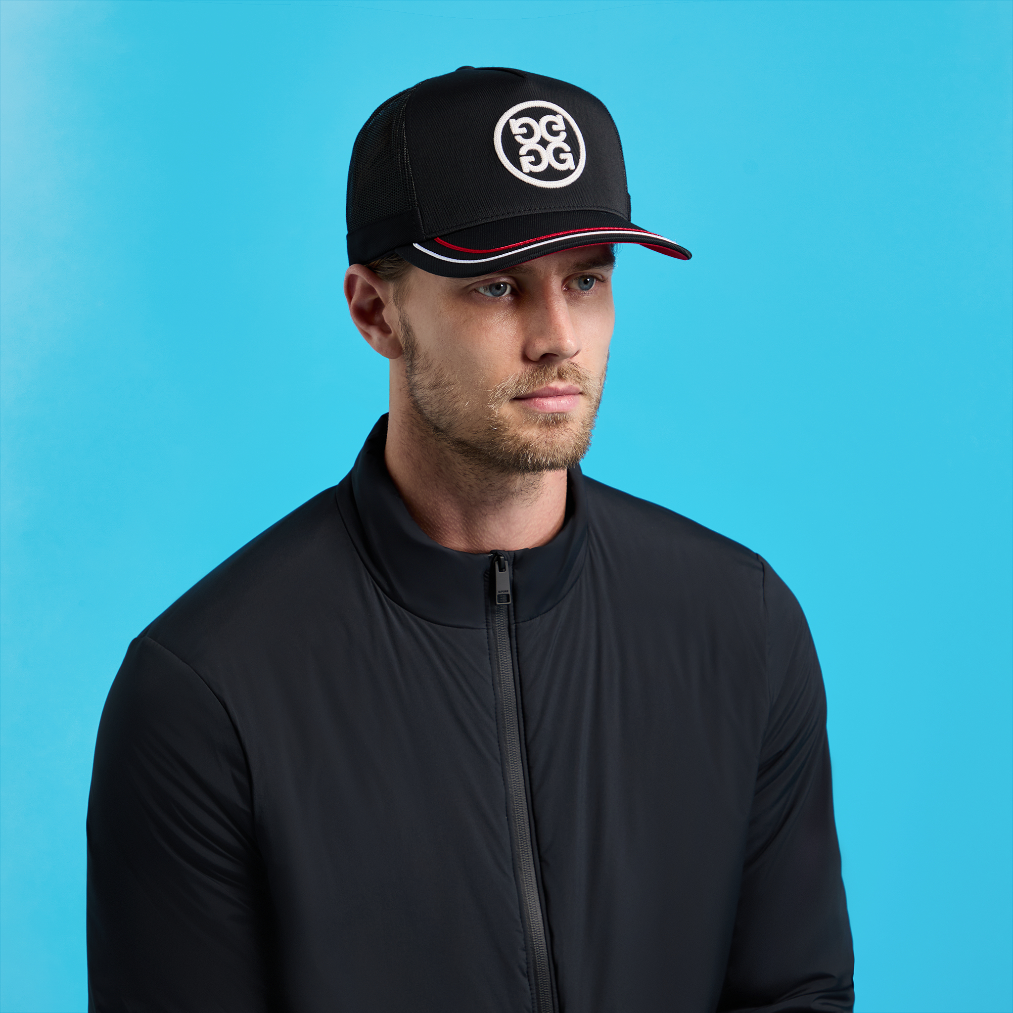 nitrow ハット SOUTACHE KNIT INTERLOCK TALL TRUCKER HAT |MEN'S HATS | G/FORE