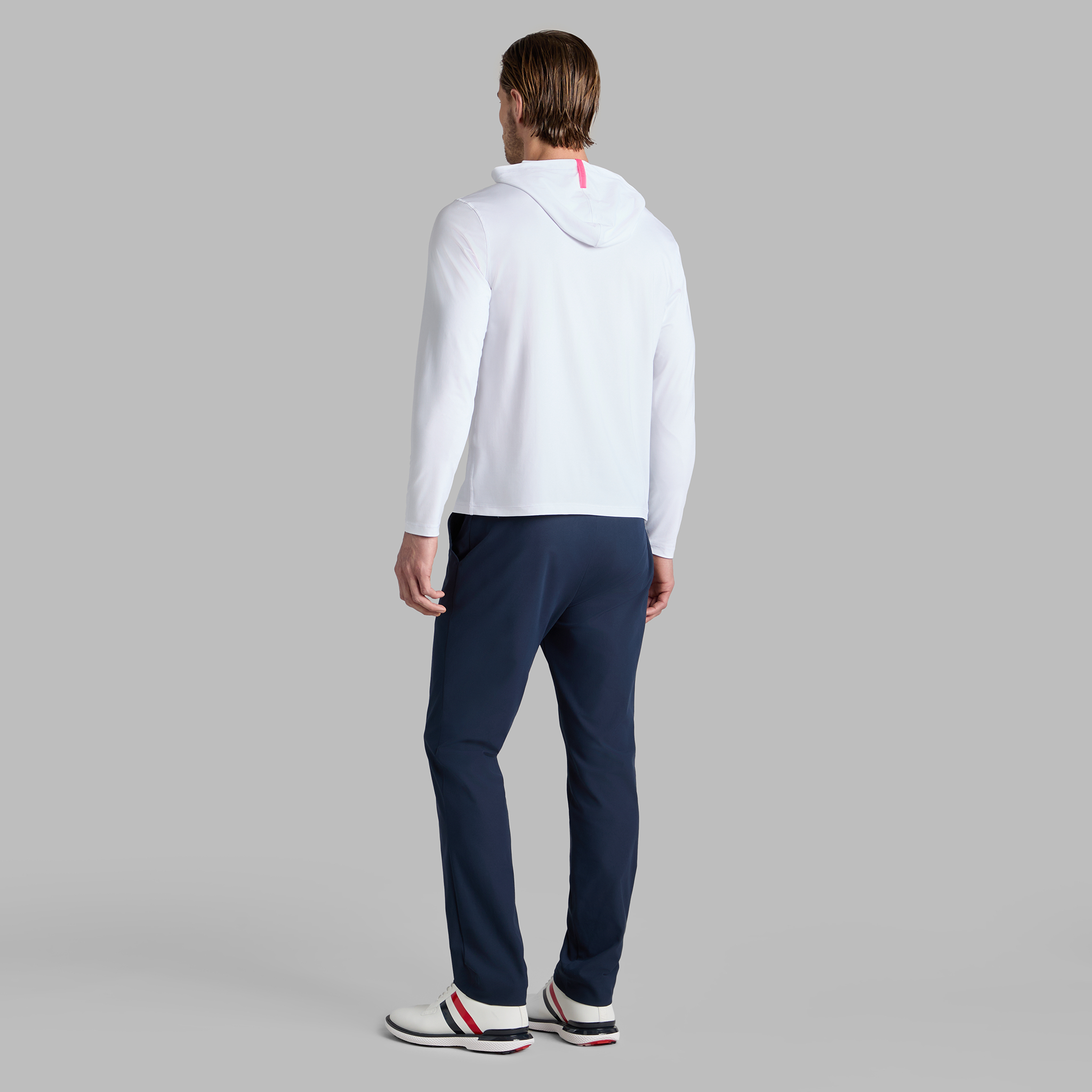 【G/FORE】25AW新作 MELANGE ICE NYLON HOODIE アイスナイロン MÉLANGE ICE NYLON HOODIE |MEN'S PULLOVERS & QUARTER-ZIPS |G/FORE