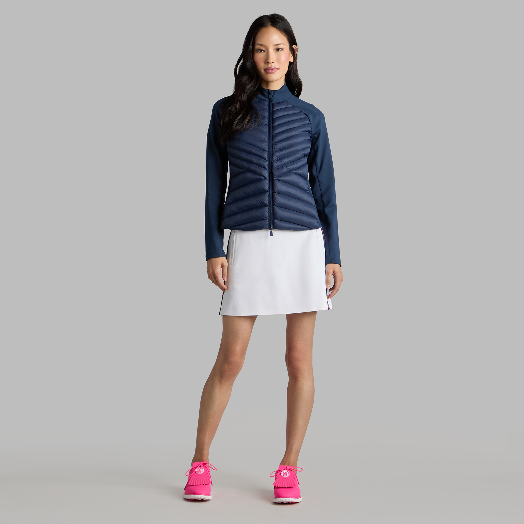 【G/FORE】24 新作 2024 U.S. INTERLOCK JACKET ジャケット HYBRID QUILTED STRETCH TECH INTERLOCK JACKET | WOMEN'S