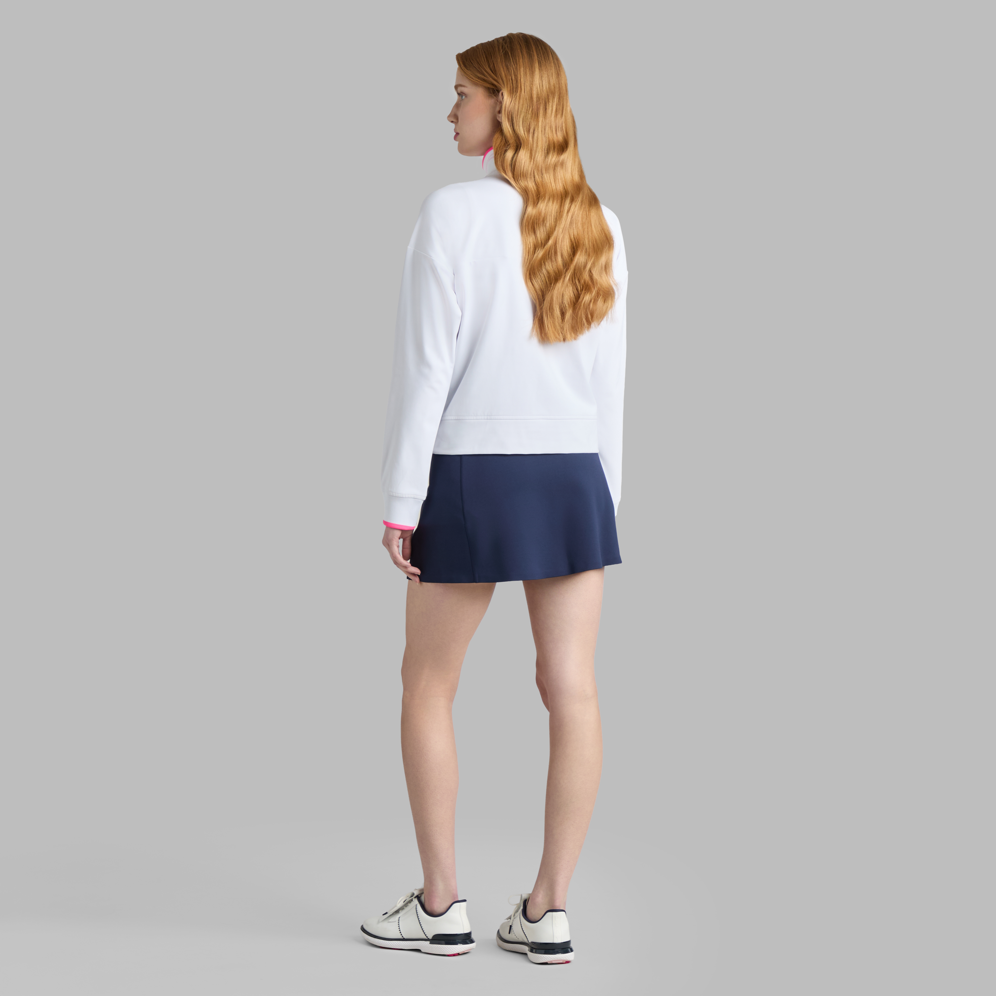 ☆新品☆G/FORE ジーフォア　ホワイト セーターXL BRUSHED BACK STRETCH PULLOVER | WOMEN'S PULLOVERS & QUARTER-ZIPS