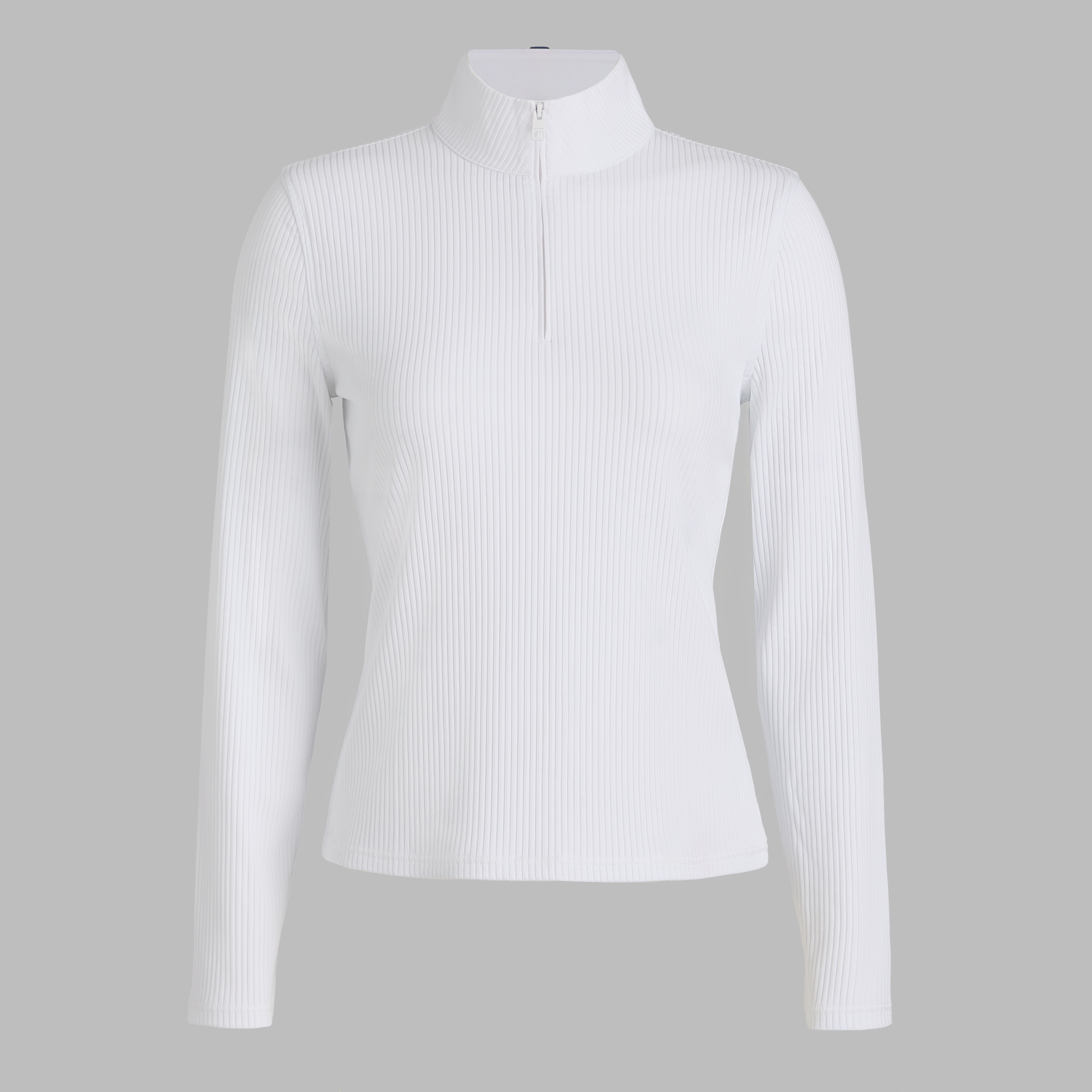 【新品】G/FOREレディースゴルフウェア・ハイネック　白M FITTED RIB 1/4 ZIP PULLOVER | WOMEN'S PULLOVERS & QUARTER-ZIPS | G