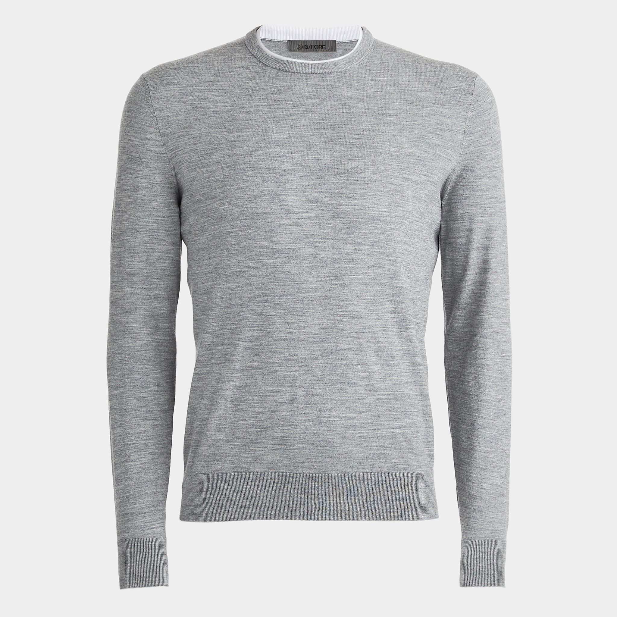 thumbnail image 2 of Club Room Men's Merino Wool Blend Crewneck Sweater – Crew Blue Heather – Regular Fit 2 of 4