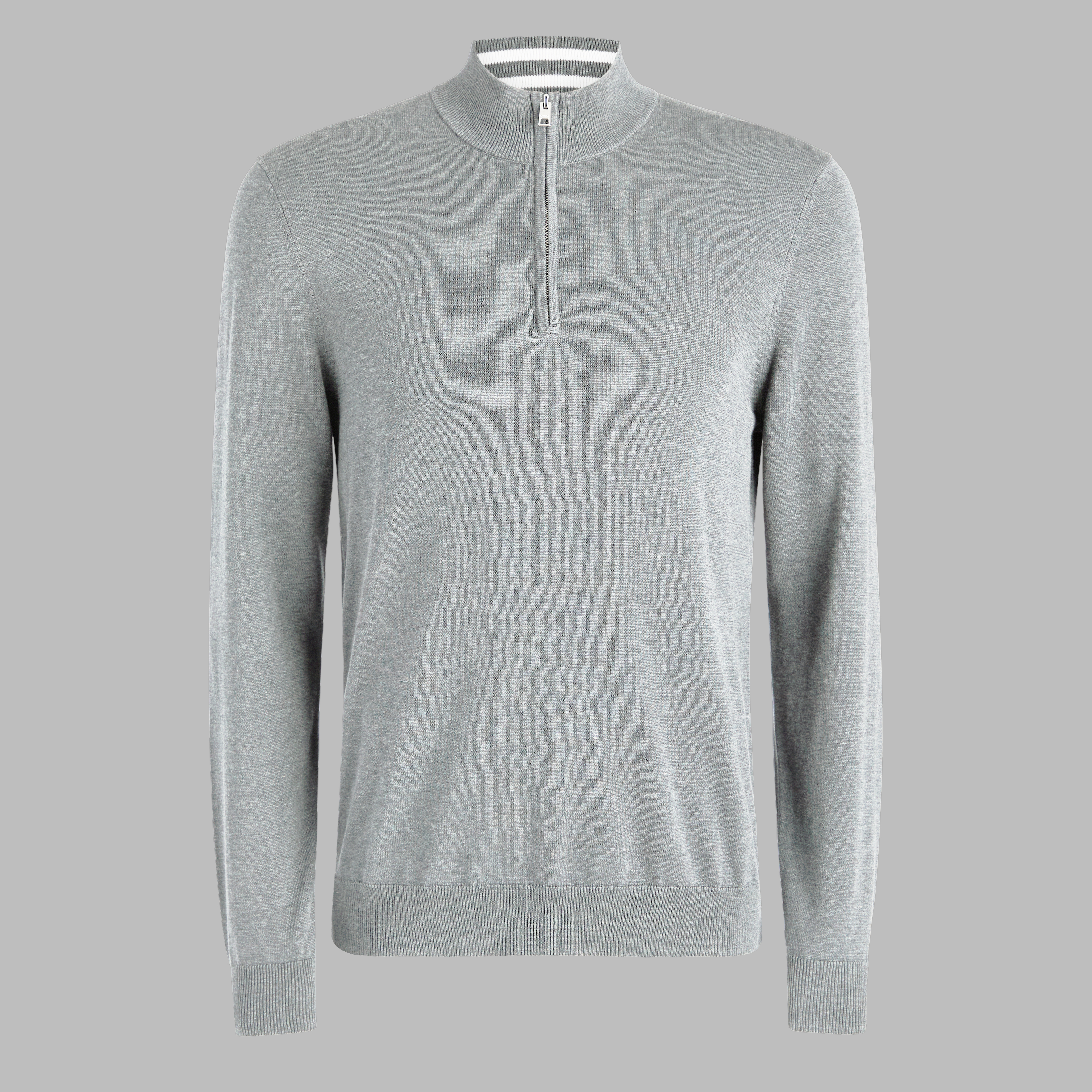 G/FORE フード付きセーター ホワイト・ネイビー COOLING COTTON 1/4 ZIP SWEATER | MEN'S TOPS | G/FORE