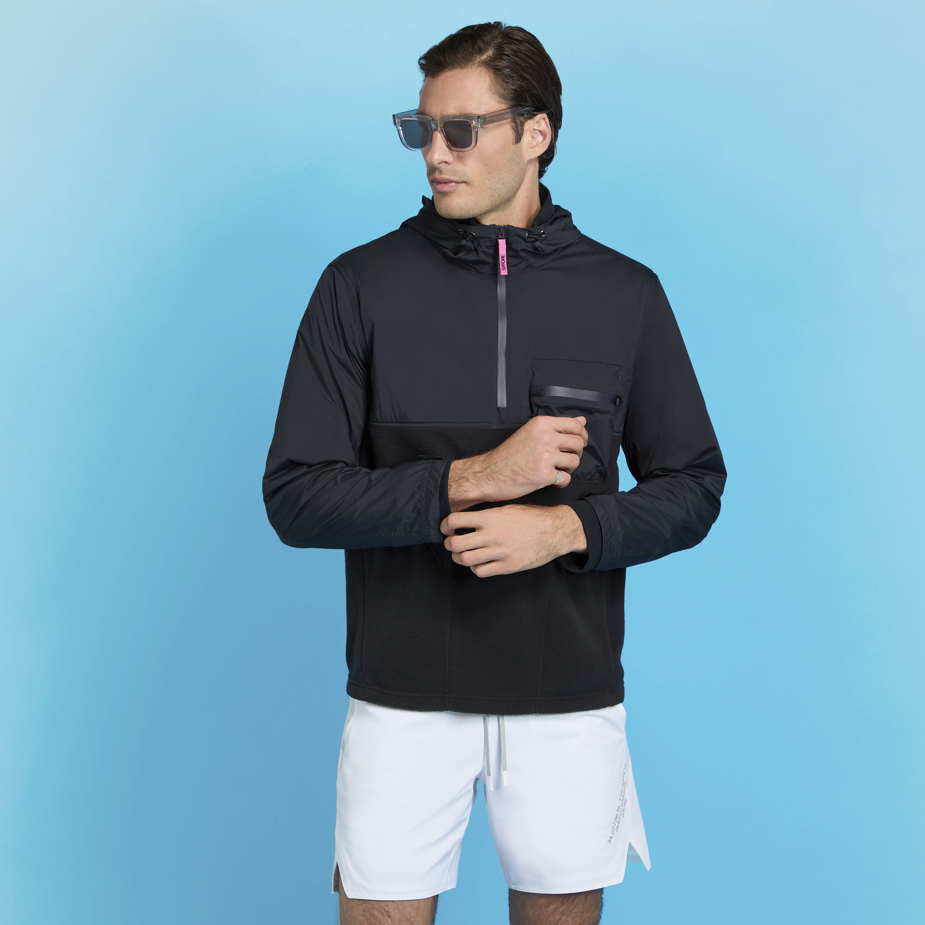 【G/FORE】25AW新作 STRETCH TECH SHERPA HOODIE ベルクロカフス STRETCH TECH SHERPA HOODIE | MEN'S PULLOVERS & QUARTER-ZIPS