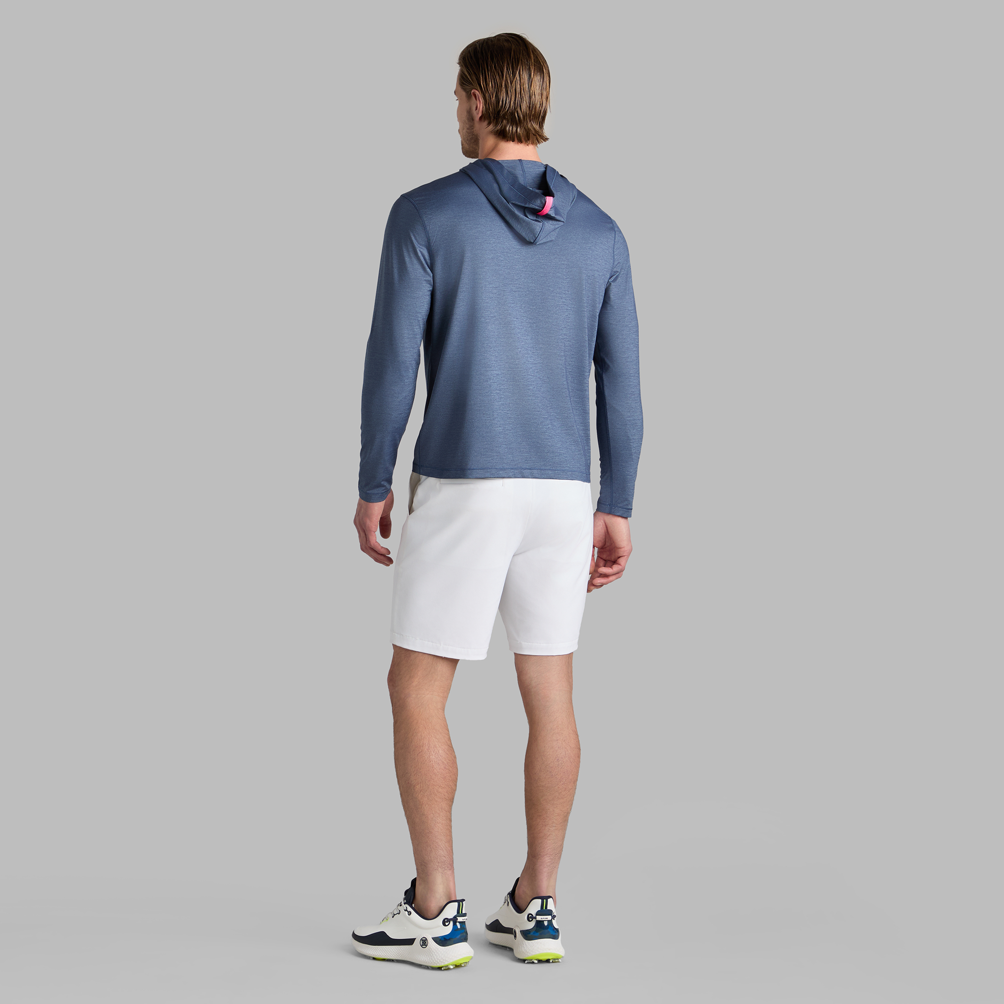Men's Faded hoodie with zip back | Grey | Diesel