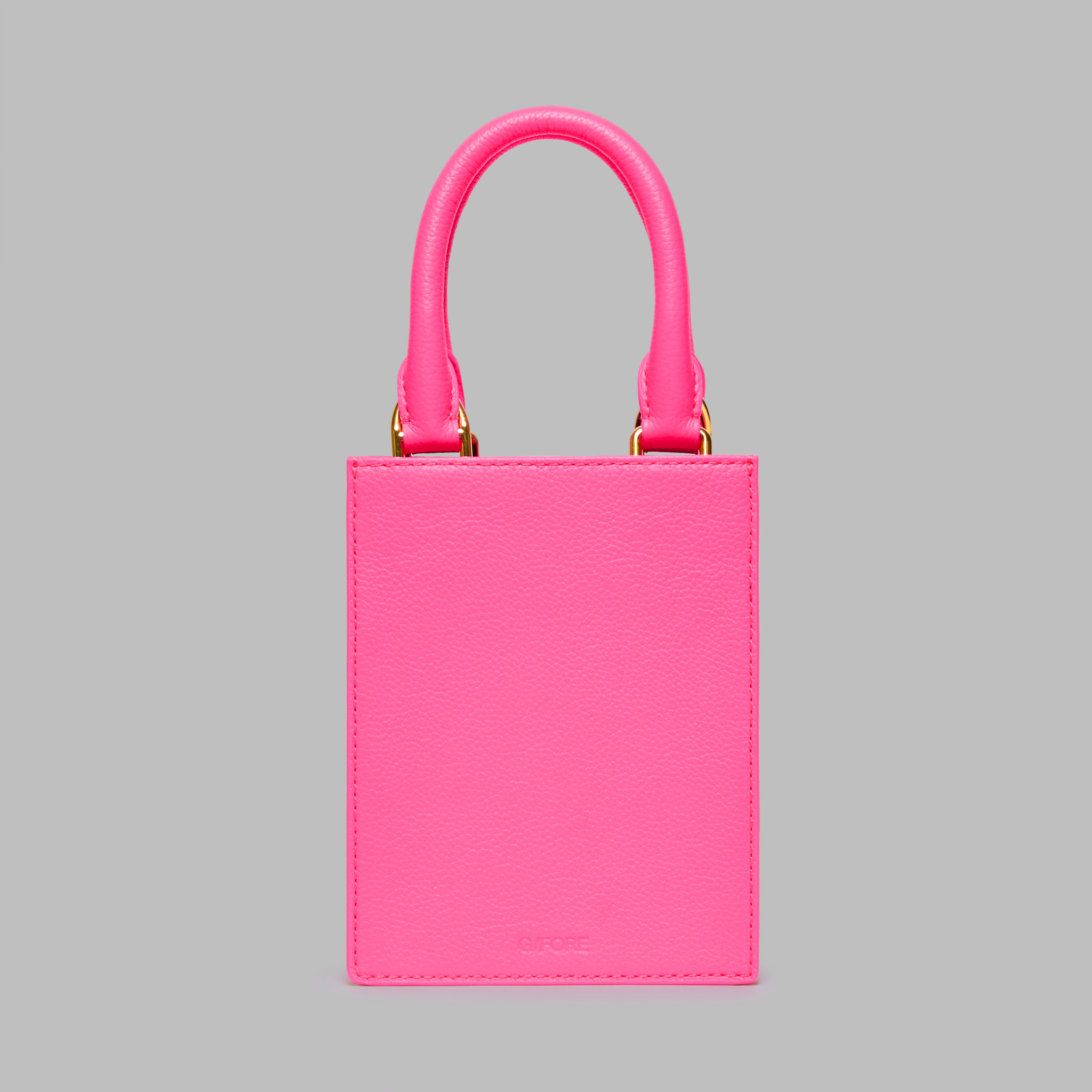 METAL TEES LEATHER MINI TOTE