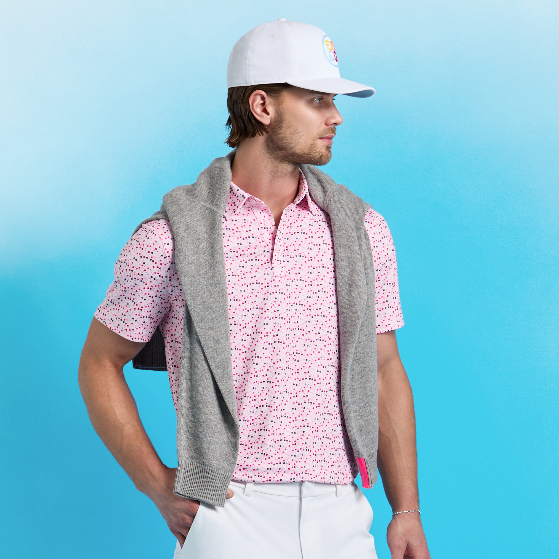 【G FORE】JERSEY SET-UP ROUND(MEN) /追跡付 AYE POPPY TECH JERSEY POLO