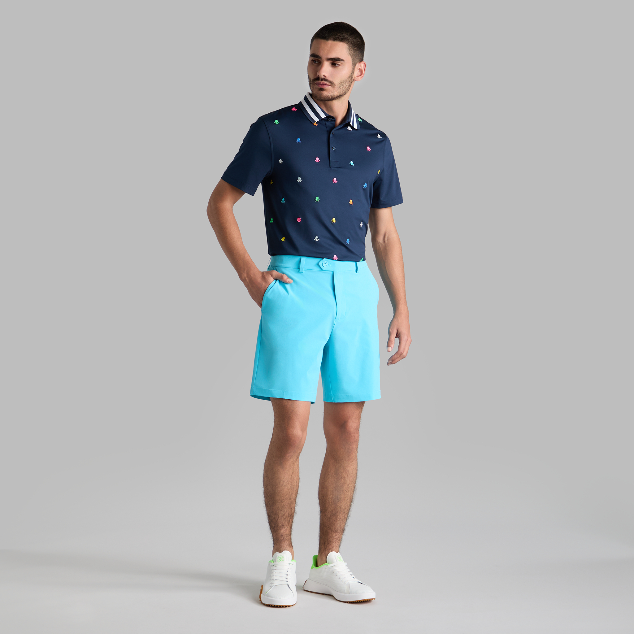 EMBROIDERED TECH JERSEY POLO | MEN'S POLO SHIRTS | G/FORE