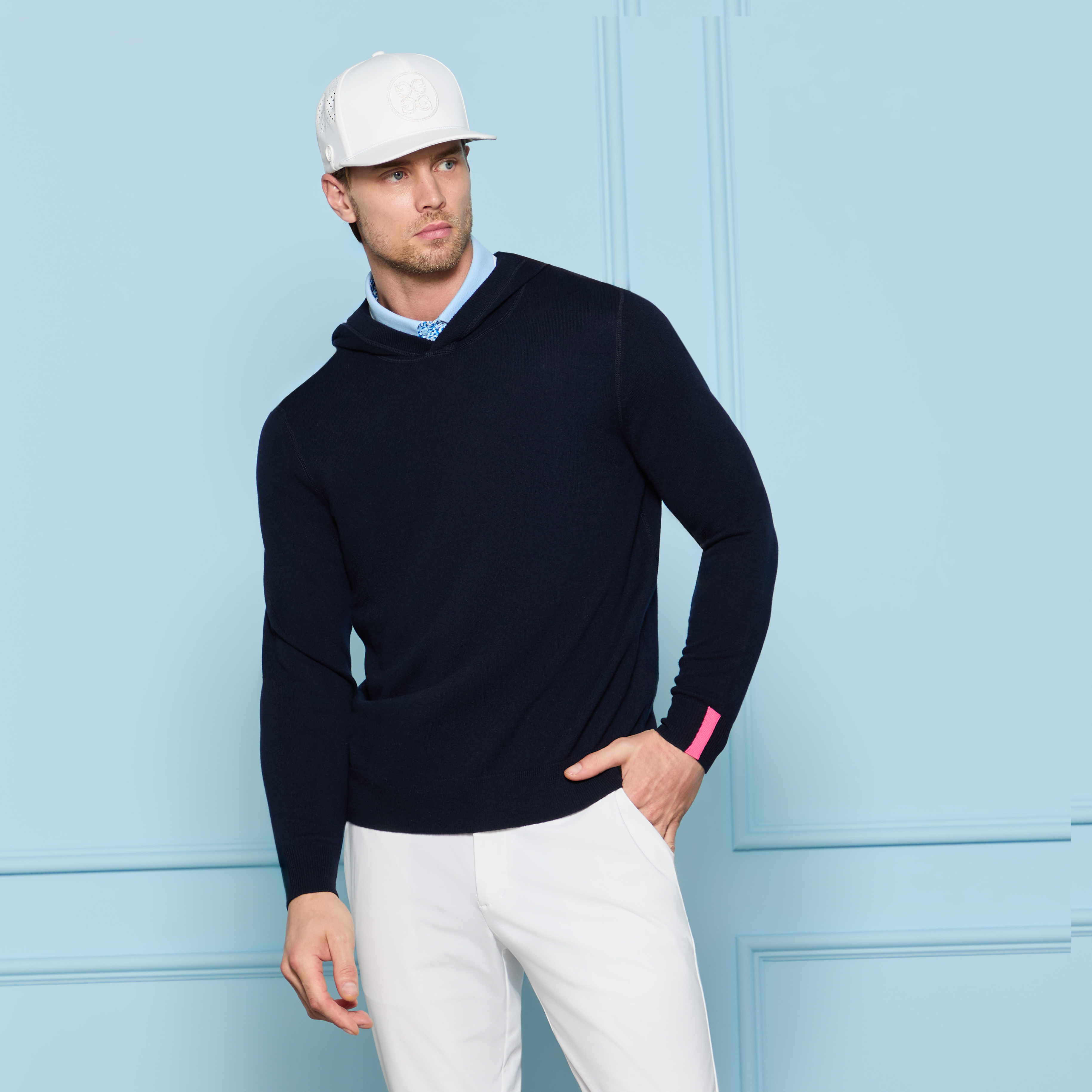 CASHMERE HOODED SWEATER | MEN'S SWEATERS | G/FORE