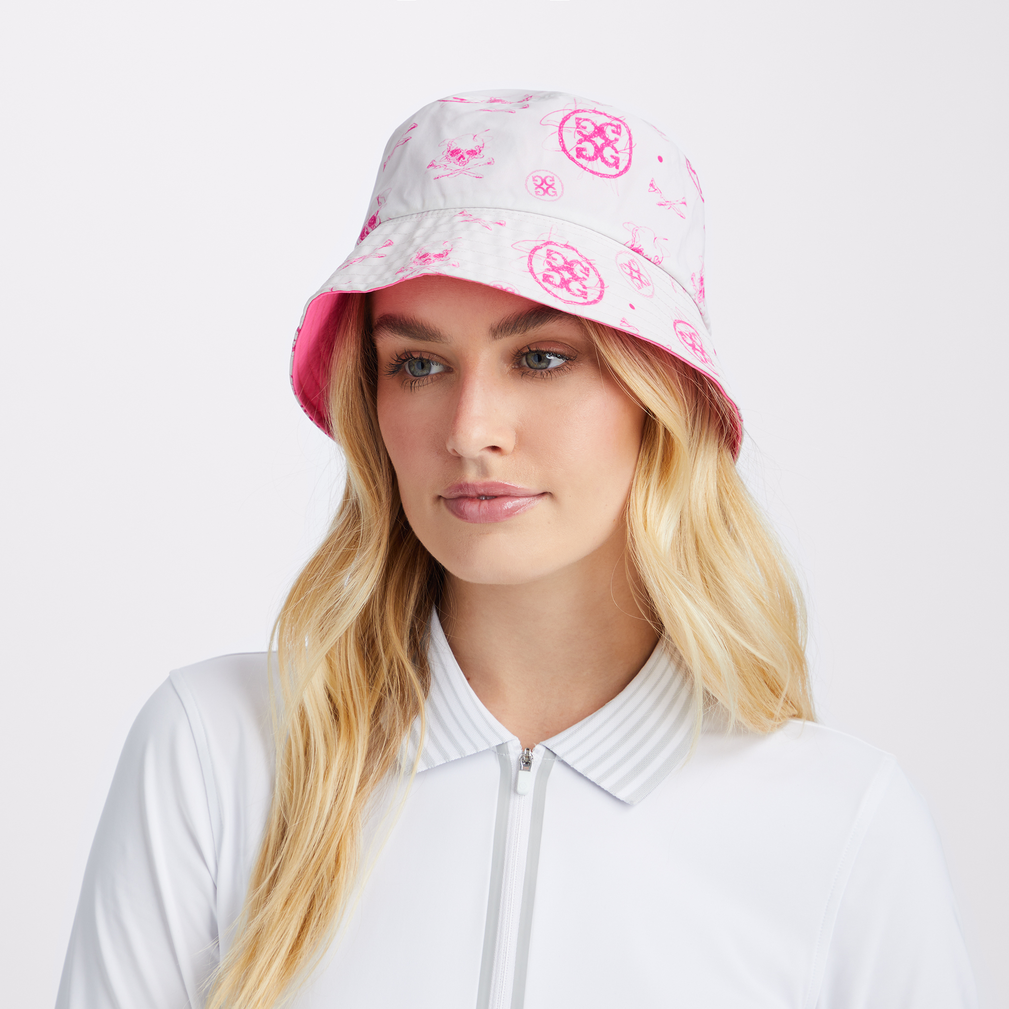 SKETCH NYLON TAFFETA REVERSIBLE BUCKET HAT – G/FORE
