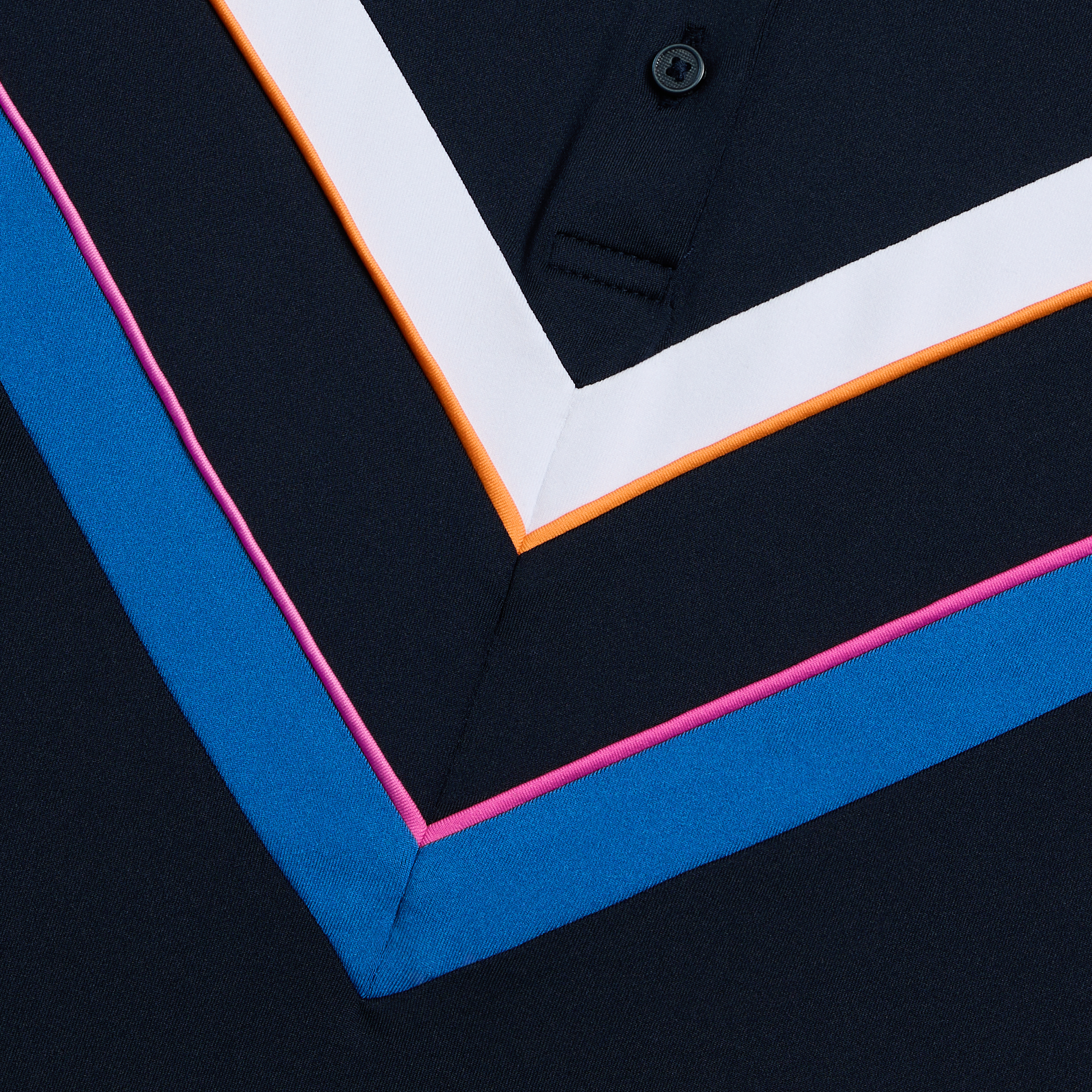 TECH JERSEY CHEVRON LONG SLEEVE POLO | WOMEN'S POLO SHIRTS