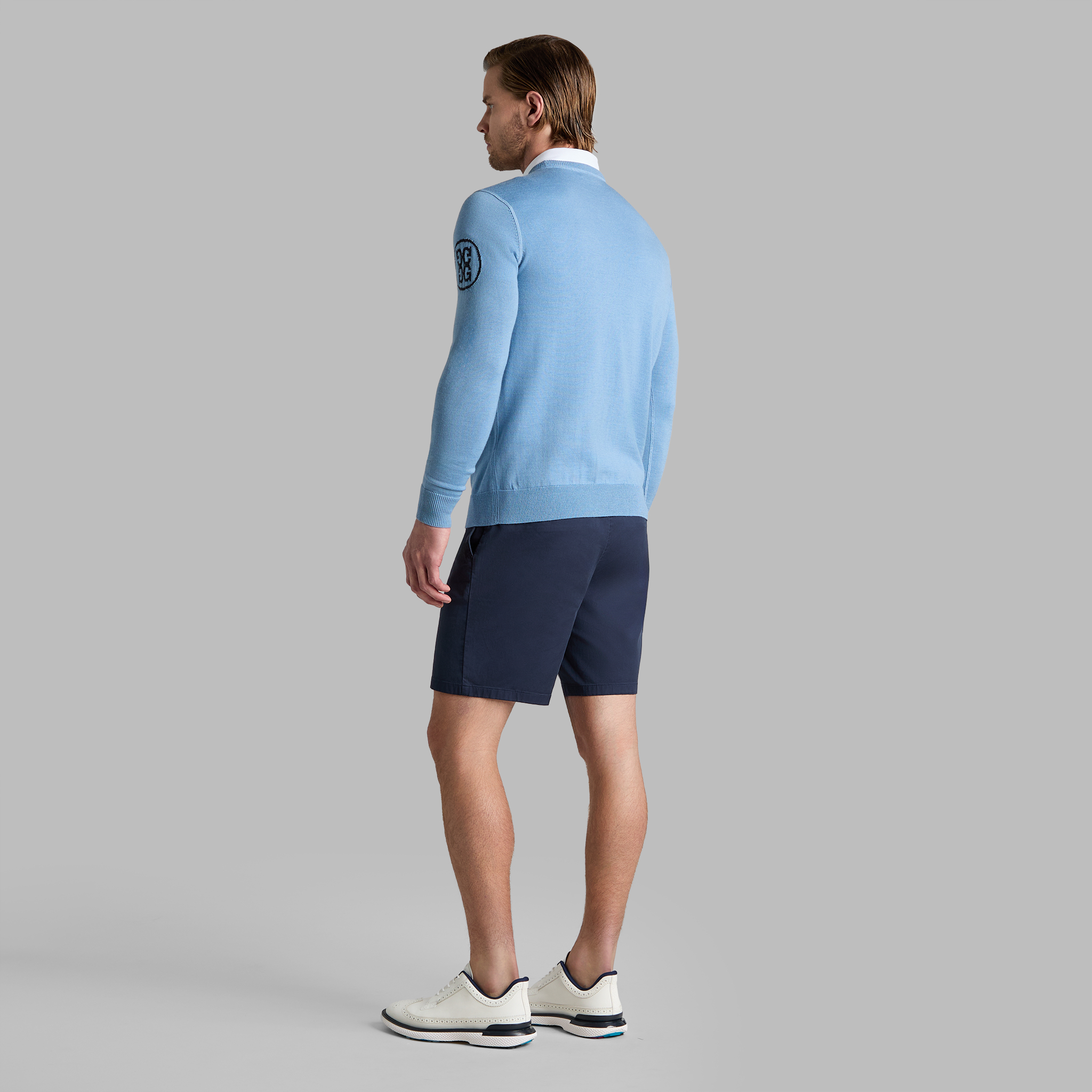 ☆新品☆G/FORE ジーフォア青 クルーネック セーター　M CIRCLE G'S MERINO WOOL CREWNECK SWEATER | MEN'S SWEATERS | G/FORE