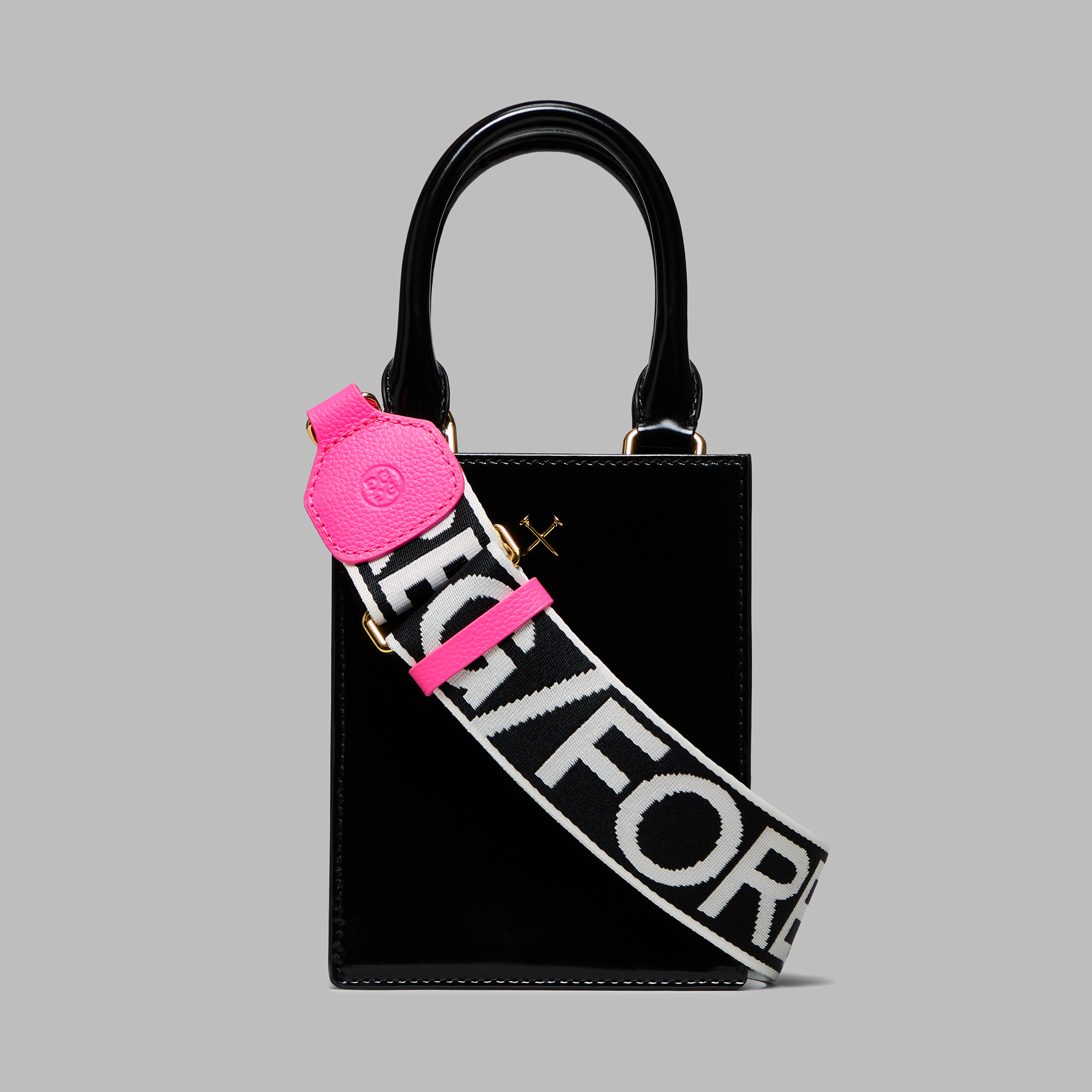 ★ ★ Soft Logo Mini Tote Bag Museo Soft Mini Bag in black cream and brown leather with