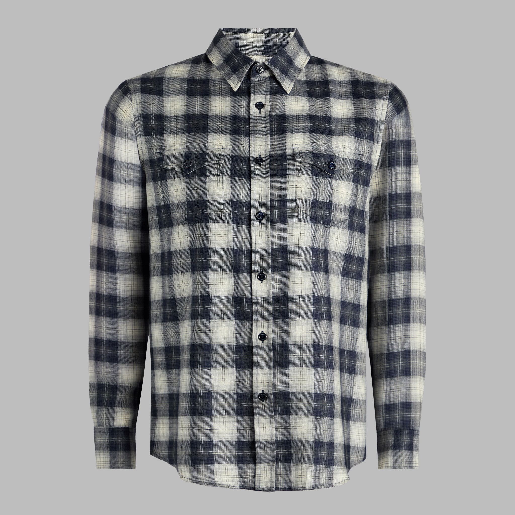 トップス NOON GOONS SHADOW PLAID PULLOVER - NAVY Noon Goons Is Gold - Navy