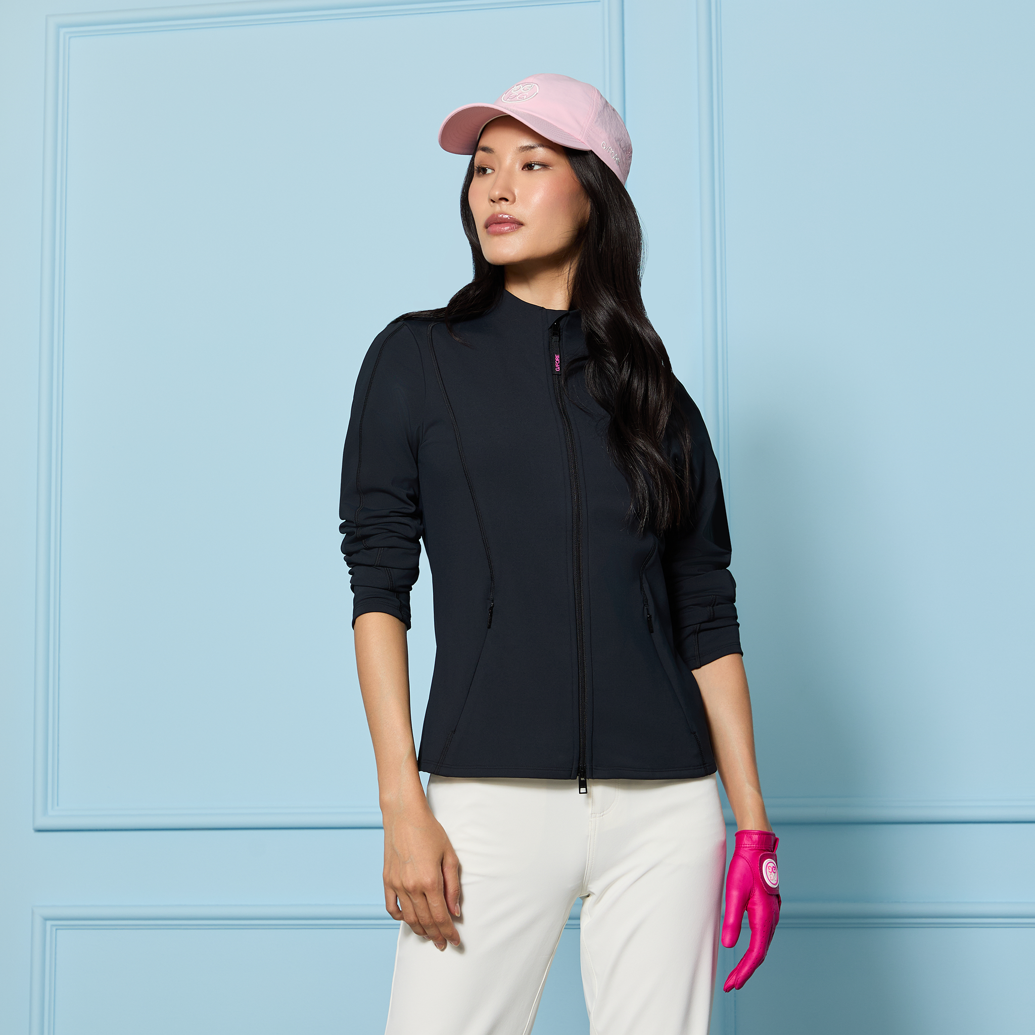 G/FORE Proof plus stretch ベスト BRUSHED BACK STRETCH FITTED LAYER | WOMEN'S PULLOVERS & QUARTER