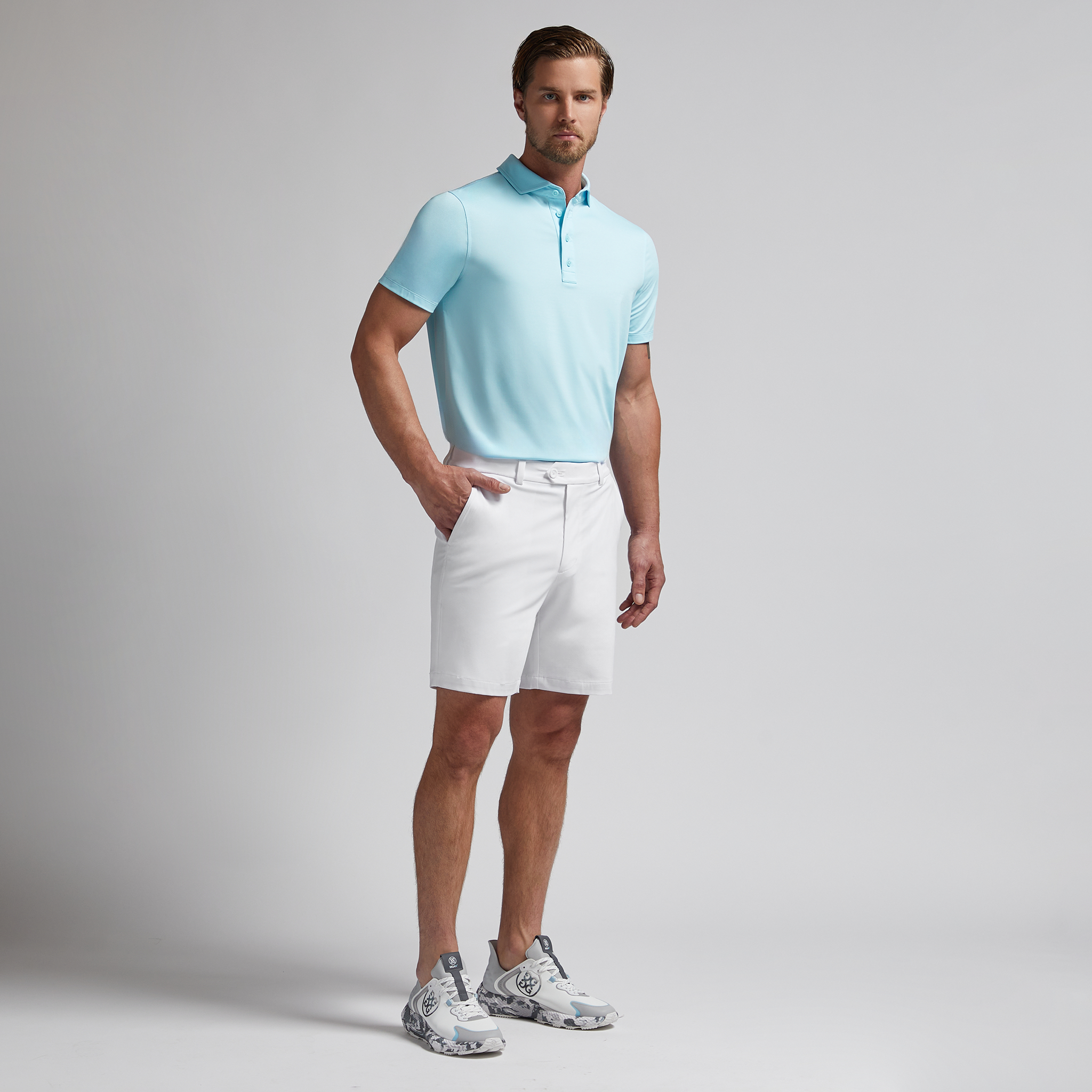 MÉLANGE ICE NYLON POLO | MEN'S POLO SHIRTS | G/FORE